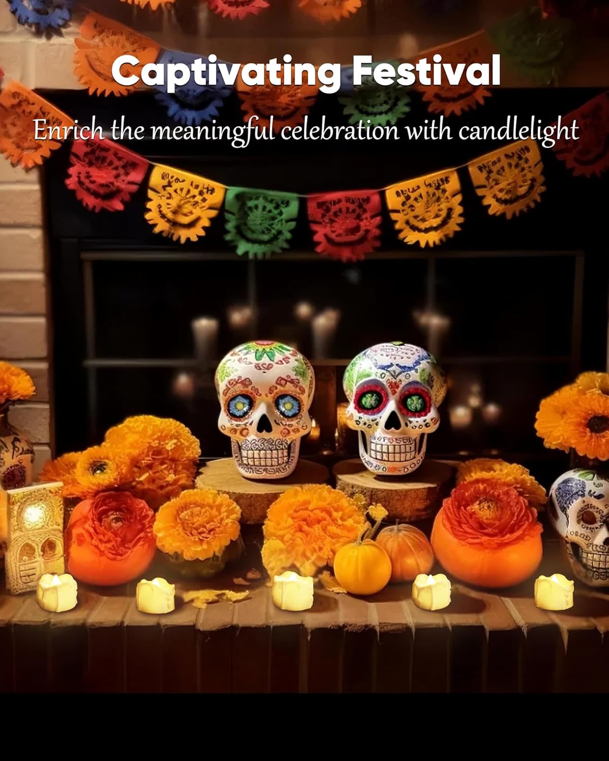 Homemory No-Flame Votive Candles – Playroom and Kids Room Decor with Auto-Off Timer for Busy Parents