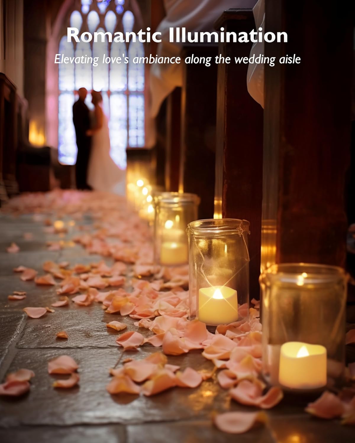 Homemory Soft Flicker LED Votives – Stress Relief Ambiance for Bath Time, Yoga Corner, and Meditation Space