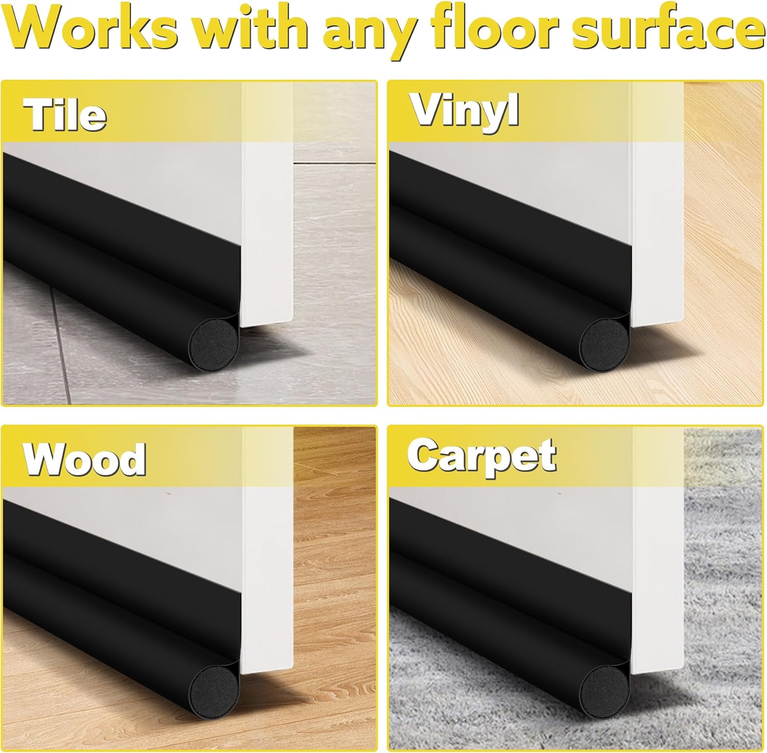 HomeProtect Under Door Seal 2-Pack – Practical Holiday Gift for Parents, Couples, and Apartment Dwellers