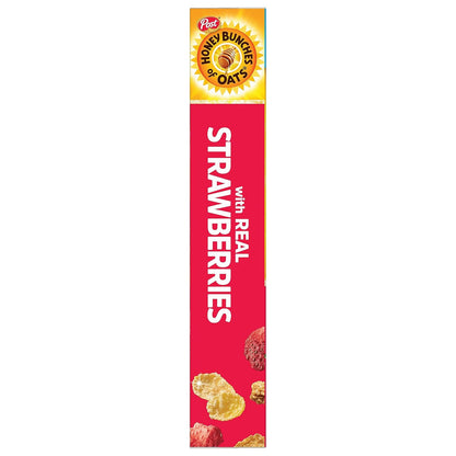 Honey Bunches of Oats with Strawberries Breakfast Cereal – Fast Prep Cereal for the Dorm Room and Late-Night Study Desk Snack Station