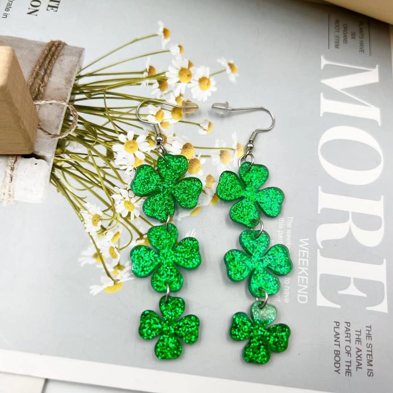 Horseshoe Drop Earrings – Thoughtful Valentine's Day Gift for Irish Friends, Green St. Paddy's Day Charm Earrings