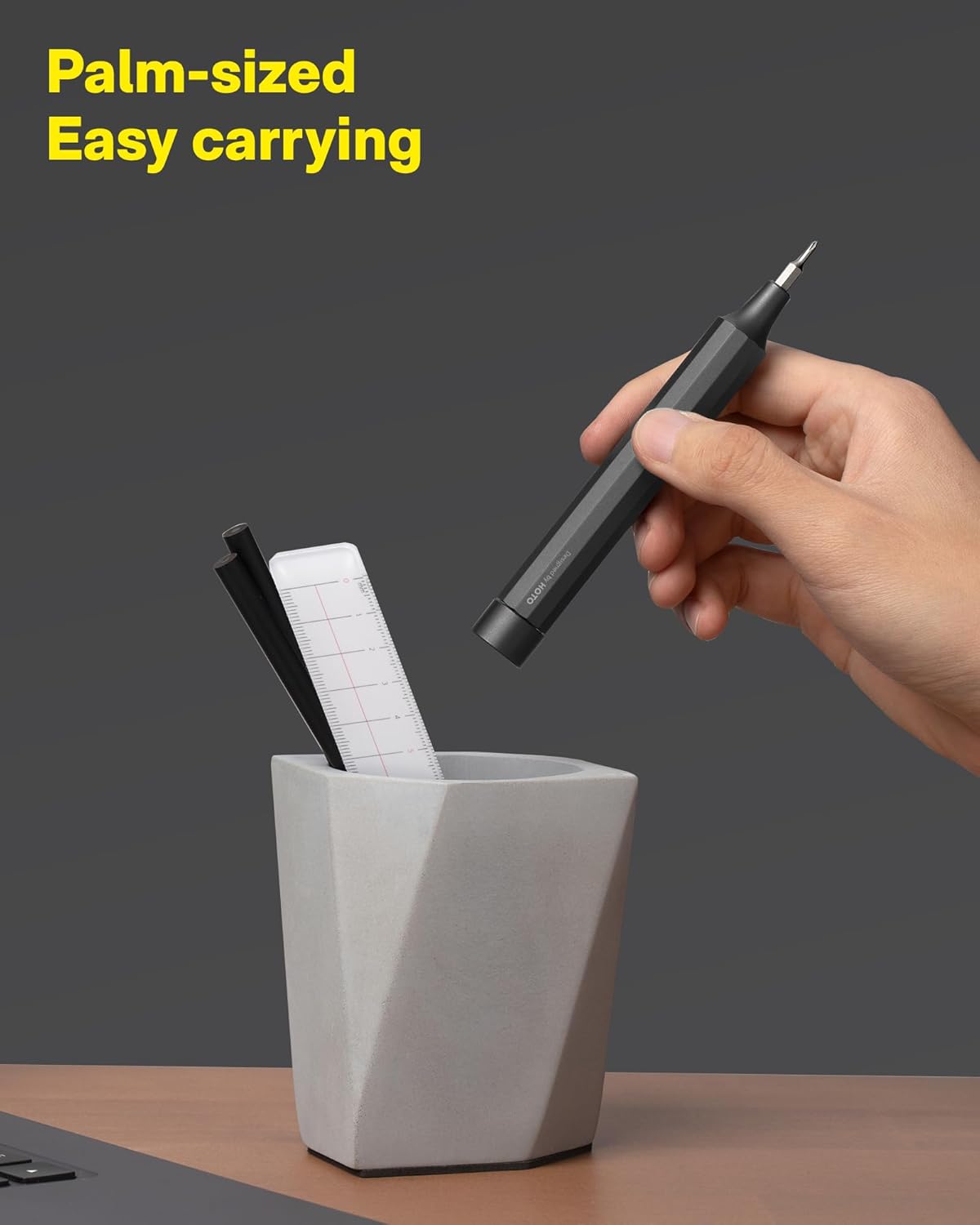 HOTO 24-in-1 Magnetic Screwdriver Pen – Practical Housewarming Gift for New Homeowners, Sleek Aluminum EDC Kit