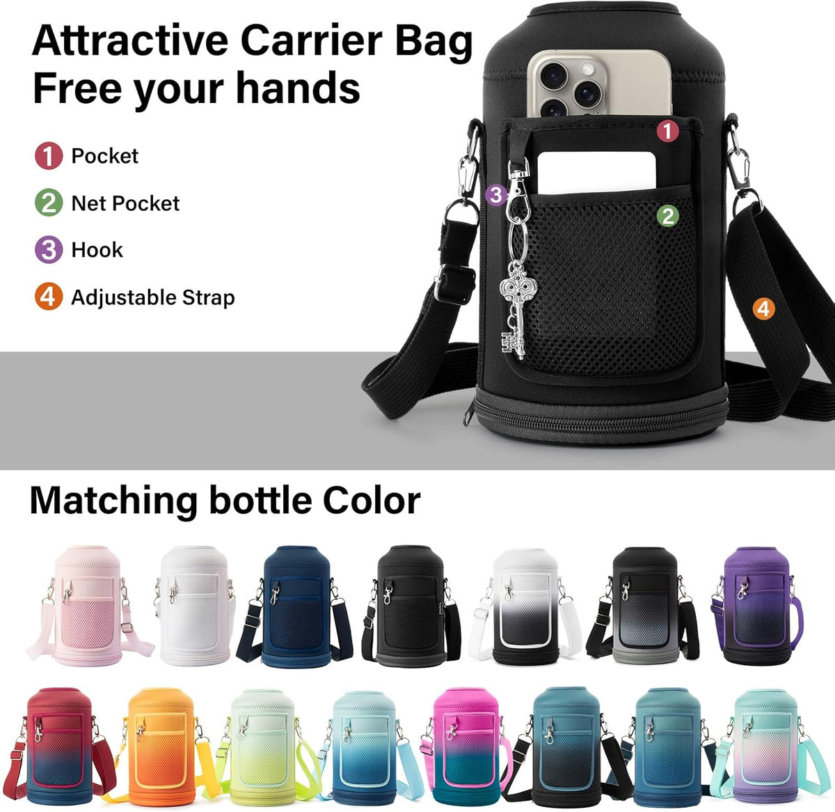 Hydration Hero 40oz Vacuum Insulated Bottle – Day Hike, Trail Run & Summit Push Hydration with Straw and Handle