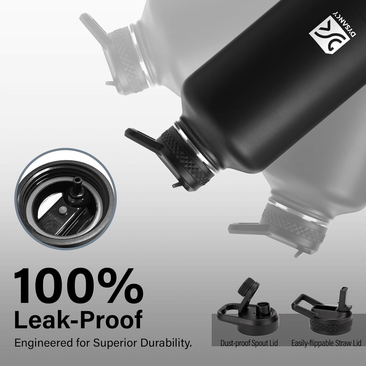 Hydration Hero 40oz Vacuum Insulated Bottle – Day Hike, Trail Run & Summit Push Hydration with Straw and Handle