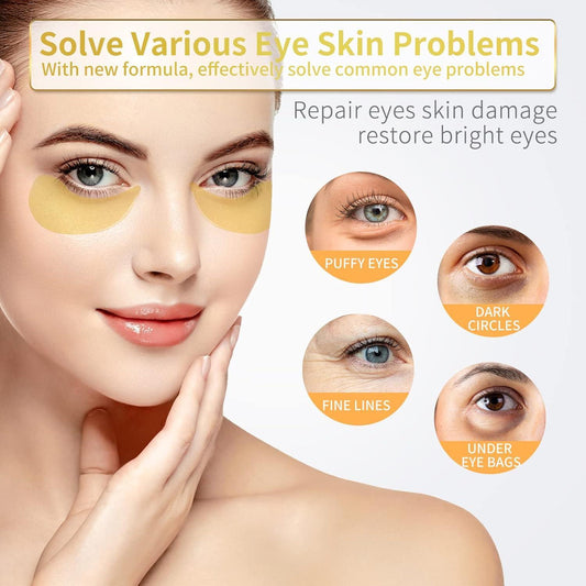 hydrogel under-eye patch format that adheres without slipping