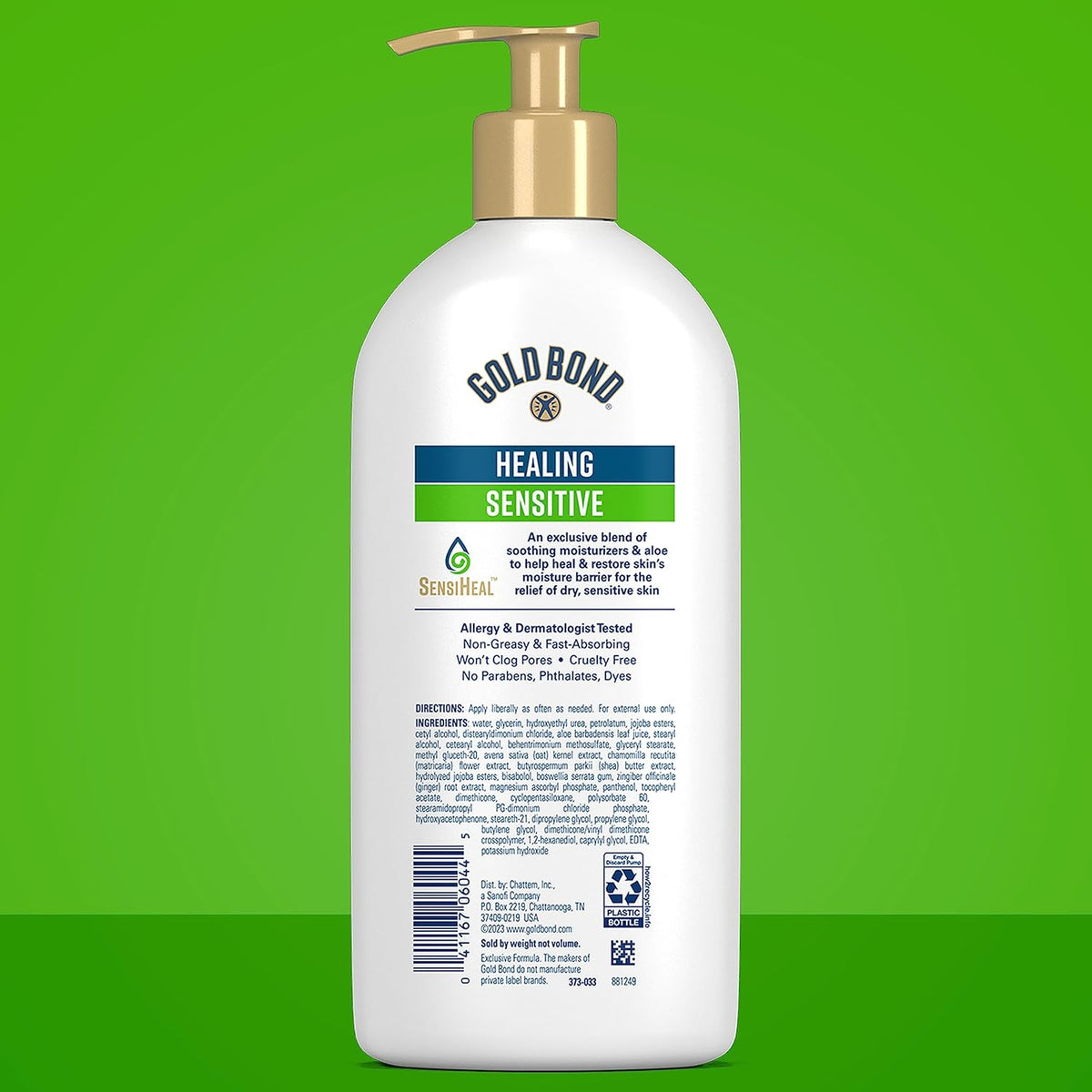 hypoallergenic, fragrance-free, dye-free, paraben-free, and phthalate-free formulation