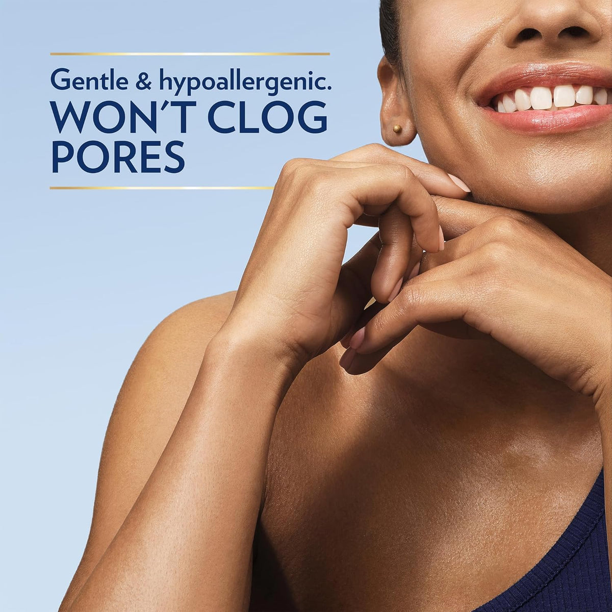 hypoallergenic, non-comedogenic, and fragrance-free formulation