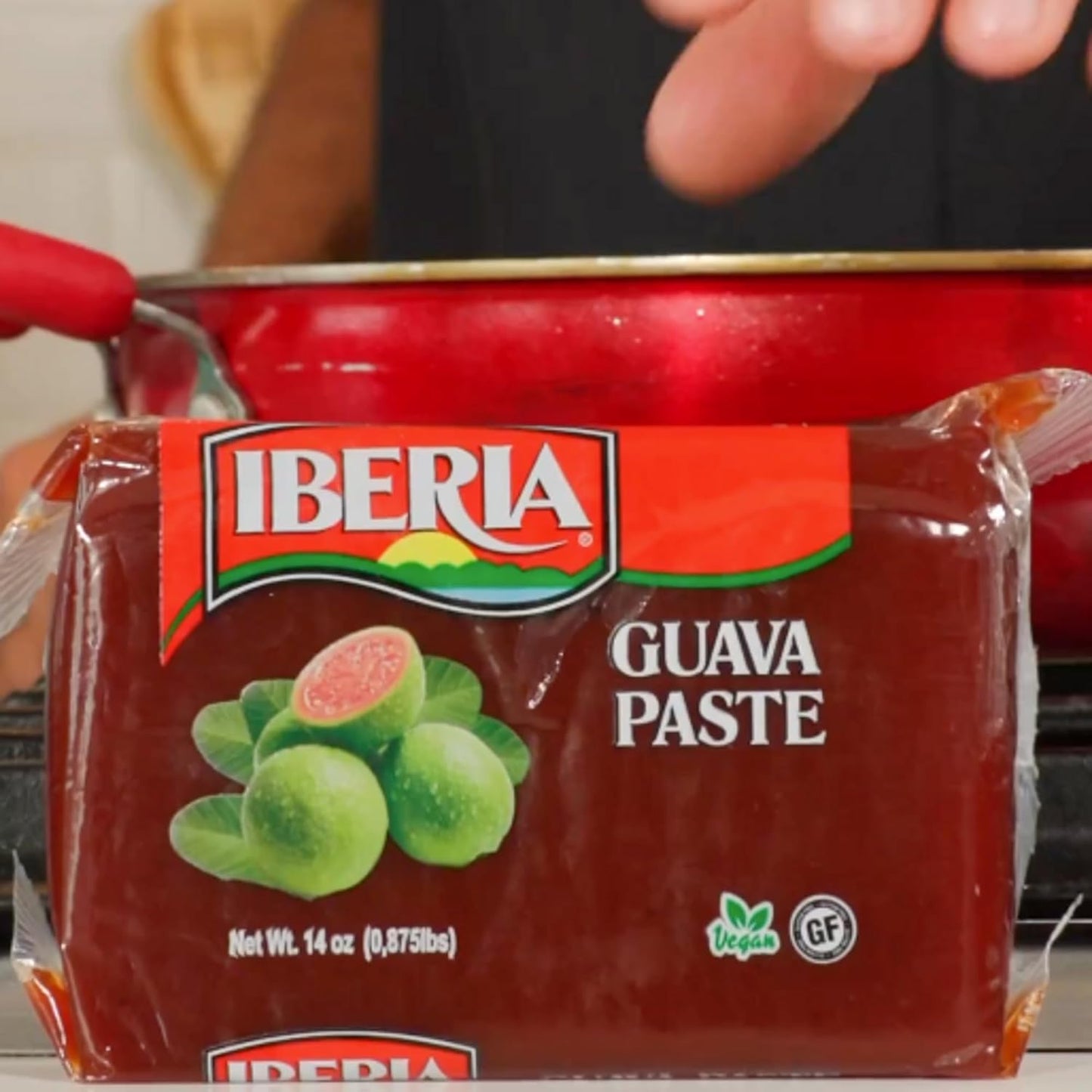 Iberia Guava Paste – Vibrant Guava Block for Beautiful Pastelitos and Pastry Presentations