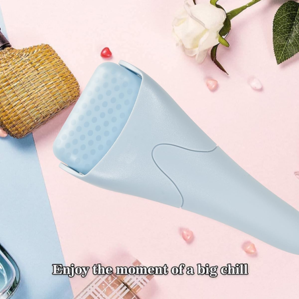 Ice Roller for Face – Stunning Valentine's Day Present for Girlfriend, Battery-Powered Face Roller