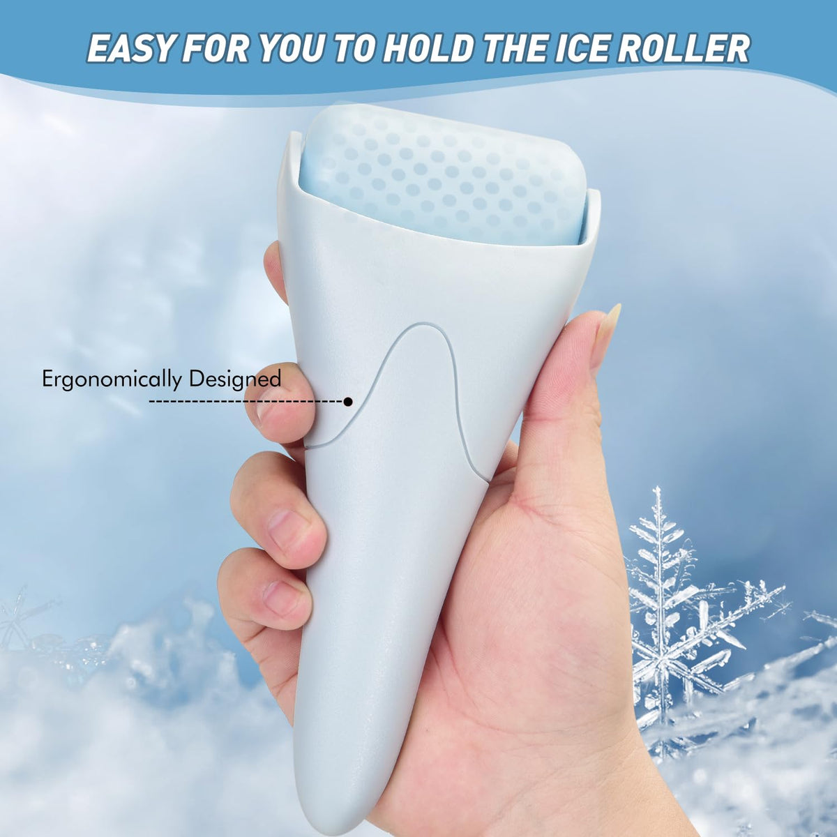 Ice Roller for Face – Stunning Valentine's Day Present for Girlfriend, Battery-Powered Face Roller