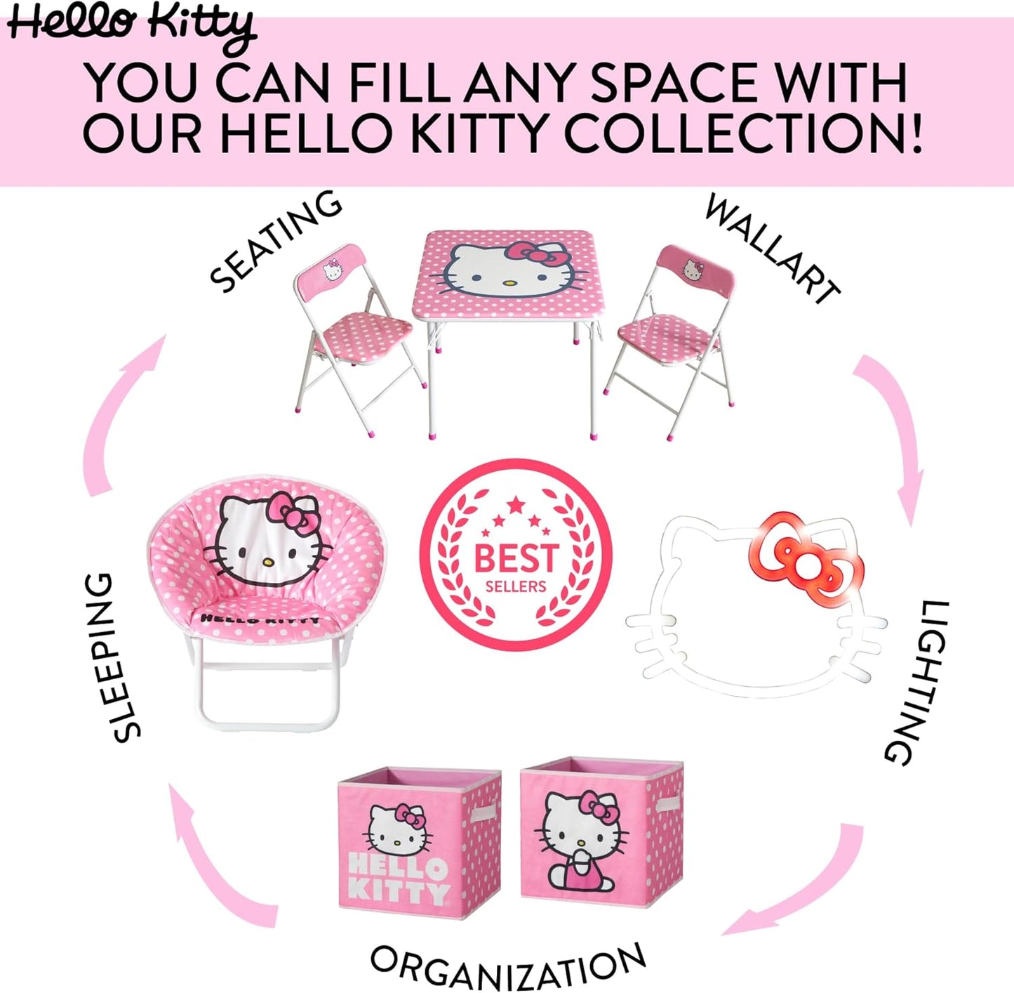 Idea Nuova Licensed Character Neon-Style Light – Cute Collectible Gift for Hello Kitty, Harry Potter, Stitch, and Marvel Fans