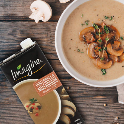 Imagine Creamy Portobello Mushroom Soup – Thermos-Friendly Lunch Between Meetings
