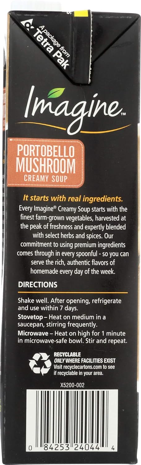 Imagine Creamy Portobello Mushroom Soup – Thermos-Friendly Lunch Between Meetings