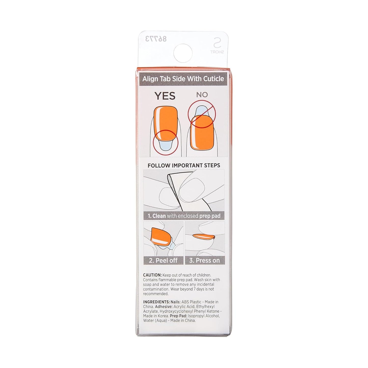 imPRESS Press On Nails Sweet Mango – Relaxing Bath Time Pampering, Glue Free Fake Nails for Mindful Me Time