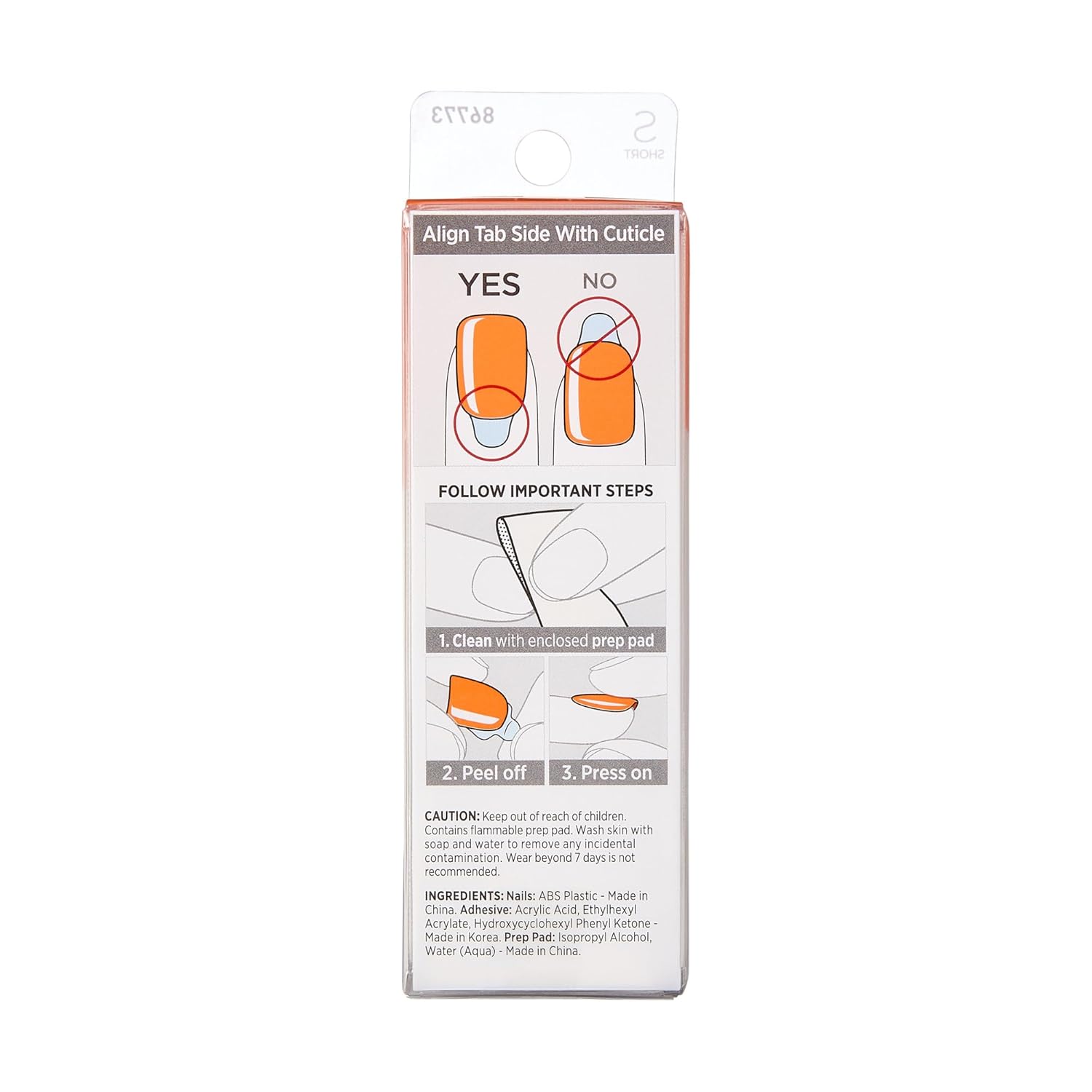 imPRESS Press On Nails Sweet Mango – Relaxing Bath Time Pampering, Glue Free Fake Nails for Mindful Me Time
