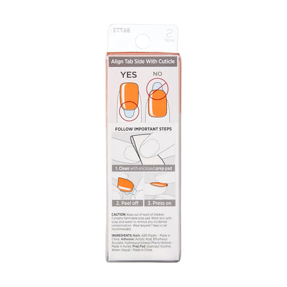 imPRESS Press On Nails Sweet Mango – Relaxing Bath Time Pampering, Glue Free Fake Nails for Mindful Me Time