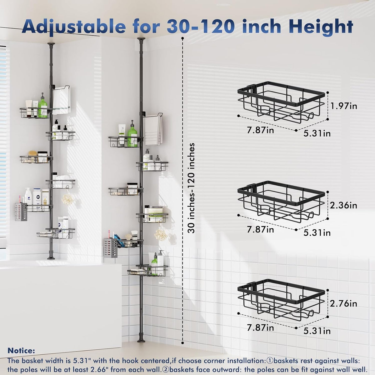 included accessories: towel bar, soap dish and toothbrush holder