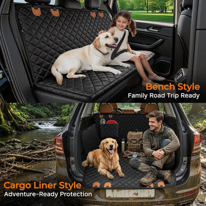 included dog seat belt for added travel safety