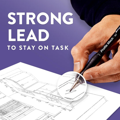 includes built-in eraser and compatible lead refills