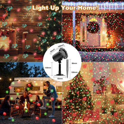 Indoor Christmas Light Projector for Hallway and Ceiling Ambiance – Decorative Firefly Pattern Lamp with Adjustable Angle