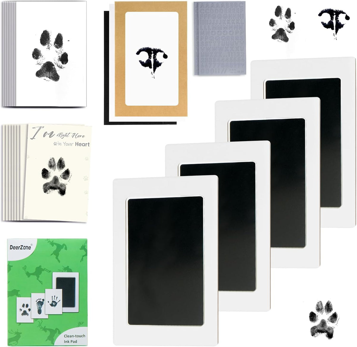 inkless clean-touch imprint technology that never deposits ink on paws or skin