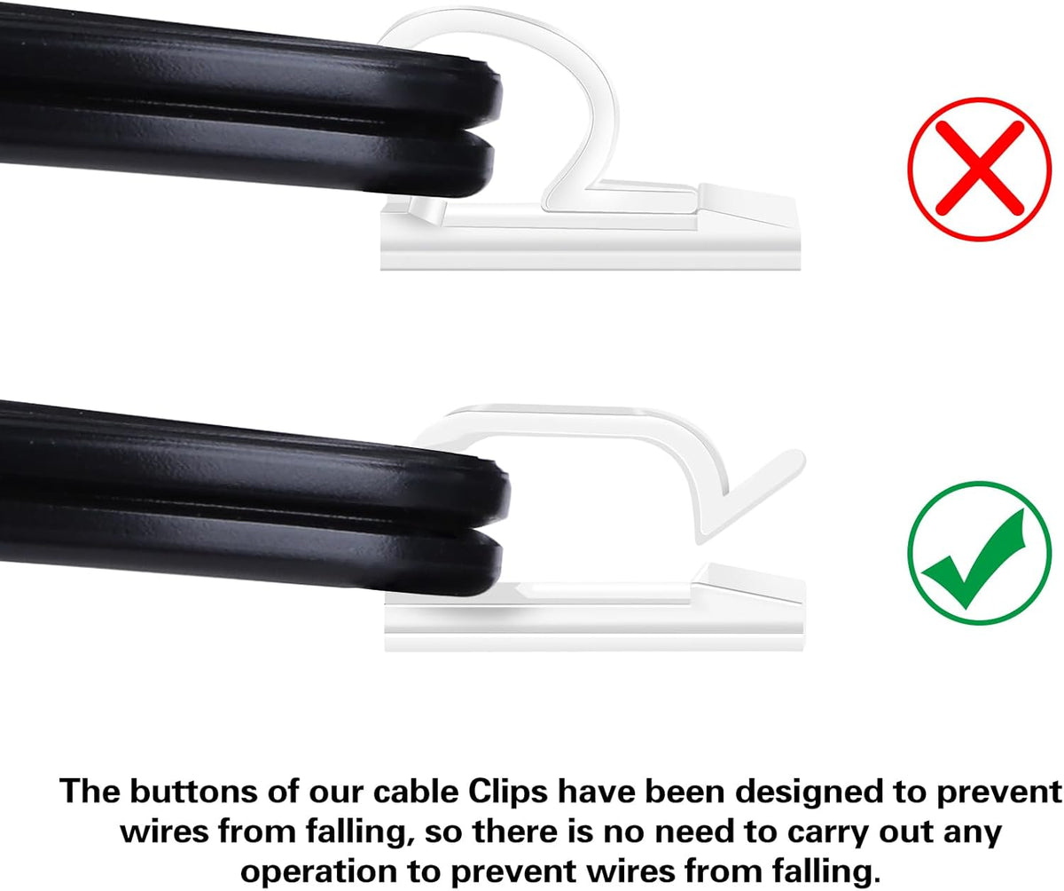 inner buckle dimensions of 0.4" x 0.26" securely grip cables without pinching