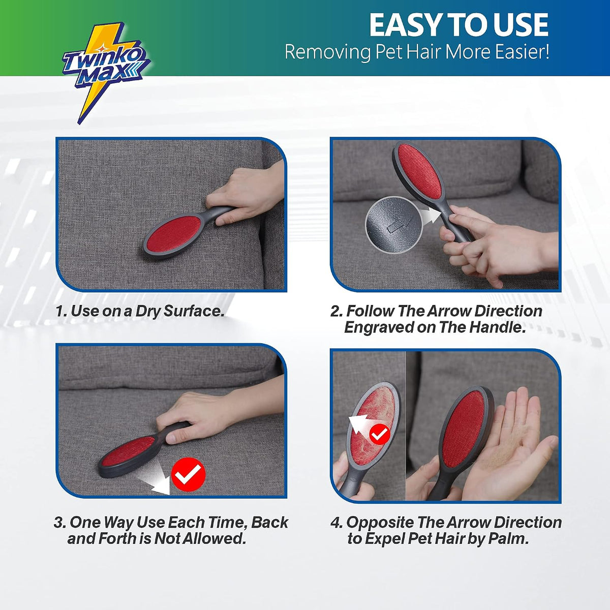 integrated hang-hole at handle end for wall or closet hook storage