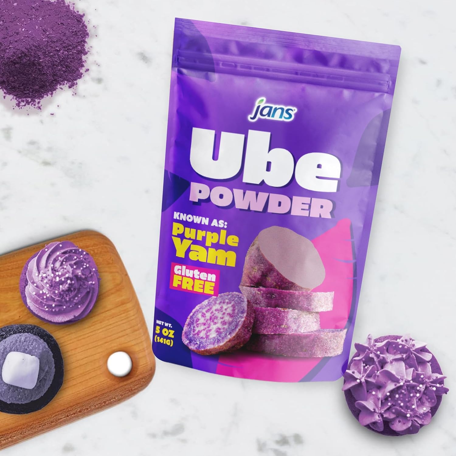 Jans Ube Powder for Baking, 5 oz | Holiday Gift for Dessert Enthusiasts