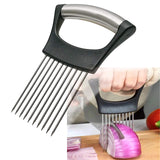 BRAND Stainless Steel Onion Prep Tool – Simple Multi-Function Design for Less-Is-More Kitchens