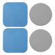 Light blue square shape+gray round shape