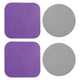 gray round shape+purple square shape