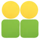 Yellow Round+Green Square