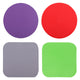 Purple circle+red circle+gray square+green square