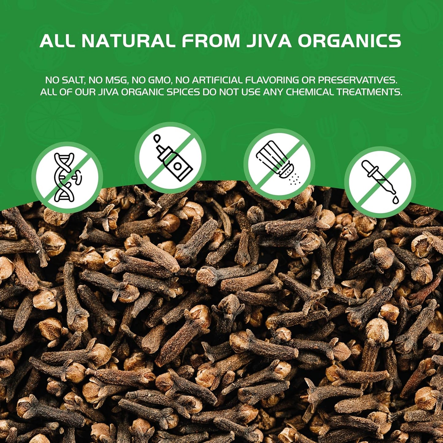 Jiva Organic Whole Cloves – Resealable Pouch for Intentional Cooking and Tea, 3.5 oz