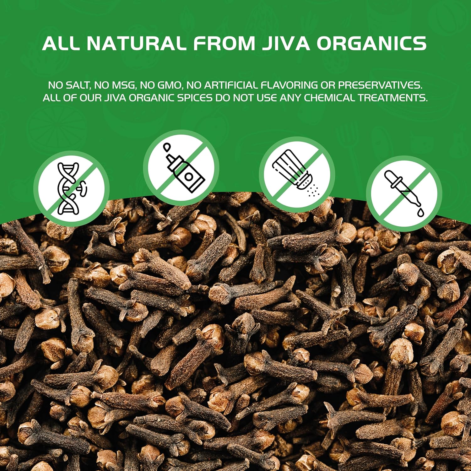 Jiva Organic Whole Cloves – Resealable Pouch for Intentional Cooking and Tea, 3.5 oz
