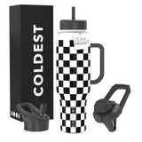 Coldest Tumbler with Handle and Straw – Personalized Color Insulated Tumbler Birthday Gift for Her and Him