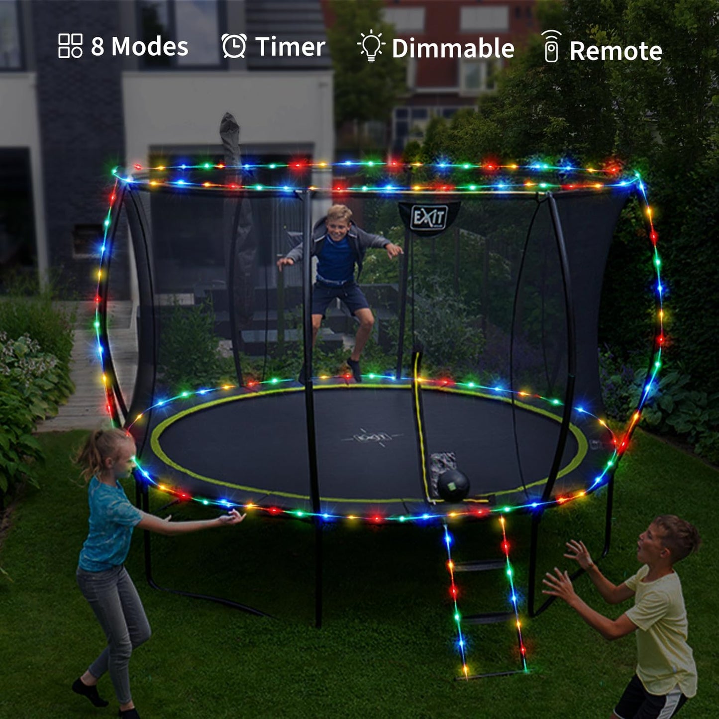JMEXSUSS Battery Operated Rope Lights – Fire Safe LED String Lights with 6 Hour Auto Shutoff Timer
