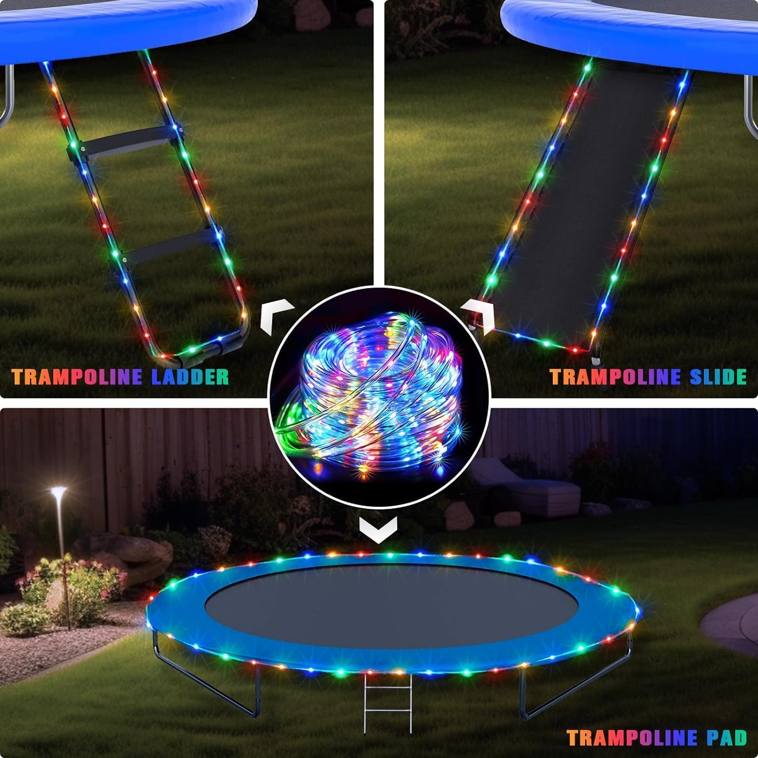 JMEXSUSS Battery Operated Rope Lights – Fire Safe LED String Lights with 6 Hour Auto Shutoff Timer