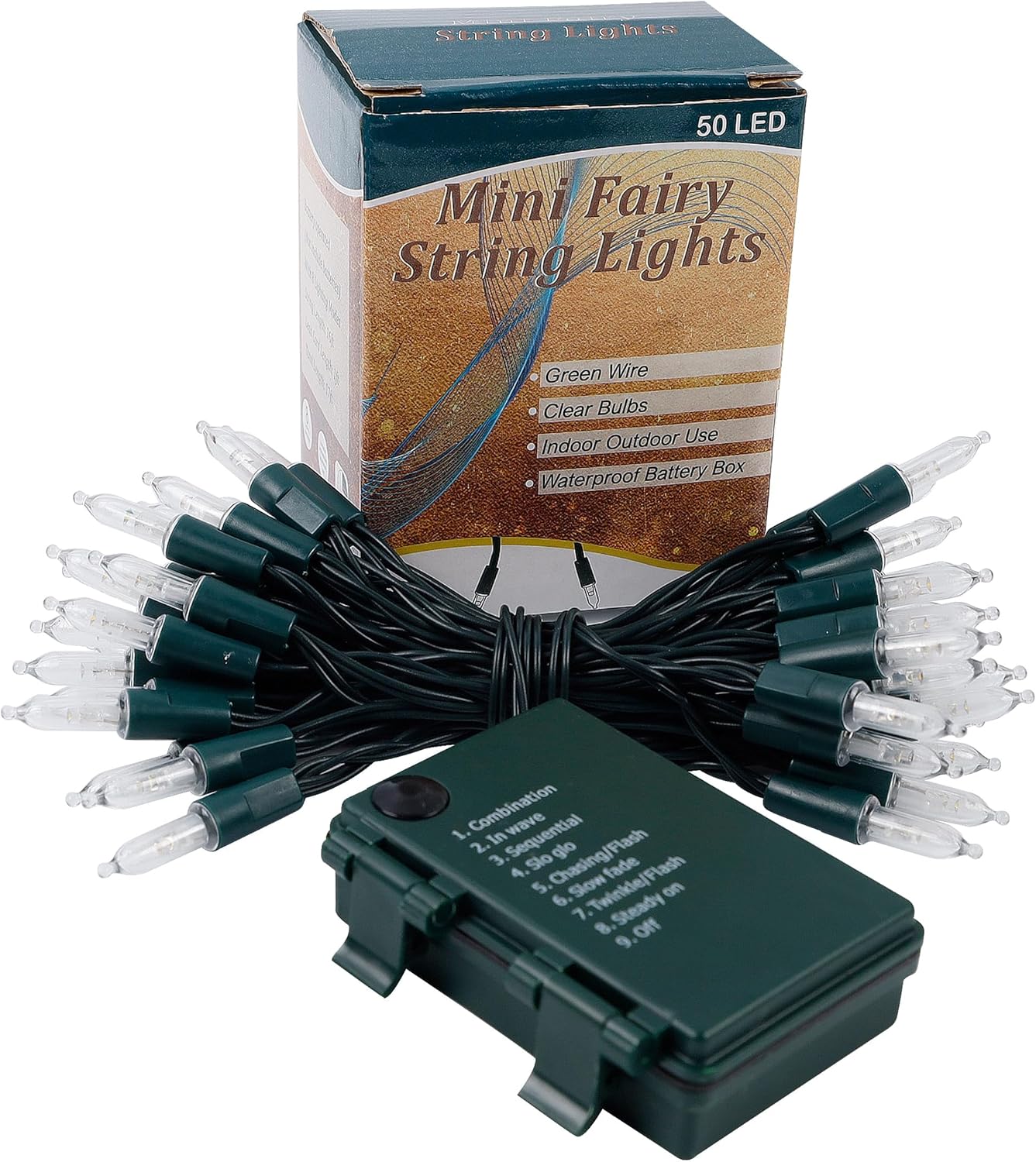 Joliyoou Battery Operated Fairy Lights – 16 Ft Warm White LED with Auto Timer, Safe for Kids Bedroom and Reading Corner