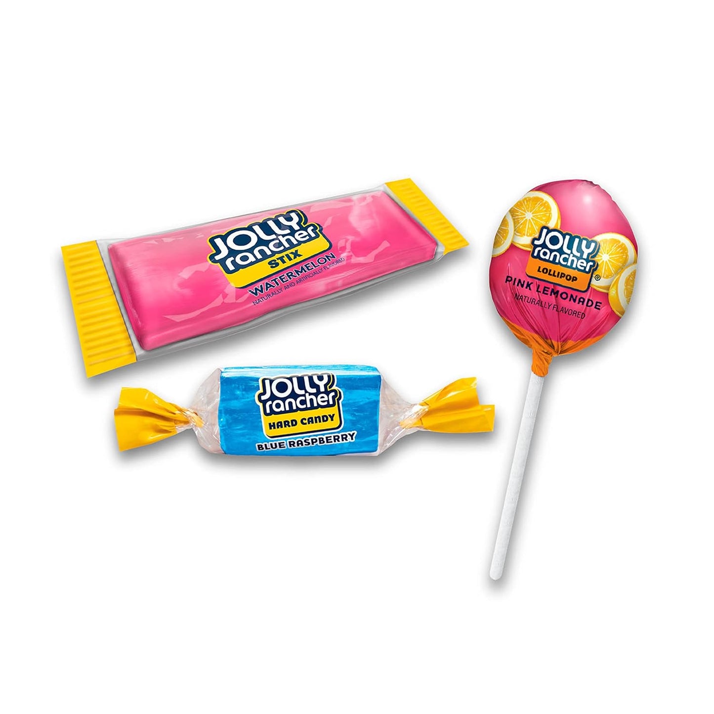 JOLLY RANCHER Lollipops, Stix & Hard Candy Variety – Valentine's Day Classroom Exchange, Individually Wrapped