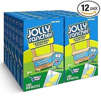 Jolly Rancher Watermelon Sugar-Free Drink Mix for Health-Conscious Adults and Sugar-Free Lifestyles, 72 Packets