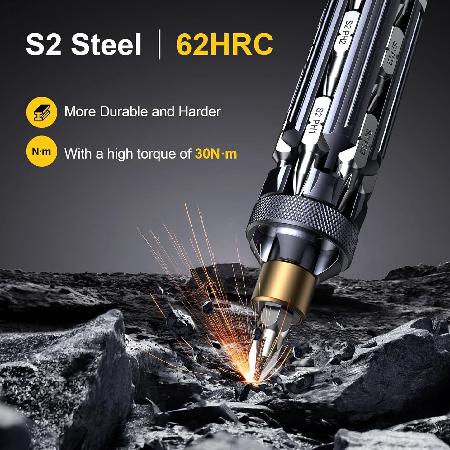 JOREST 19-in-1 EDC Multitool Screwdriver – Computer Desk and Repair Bench Tool for Faster, Focused Fixes