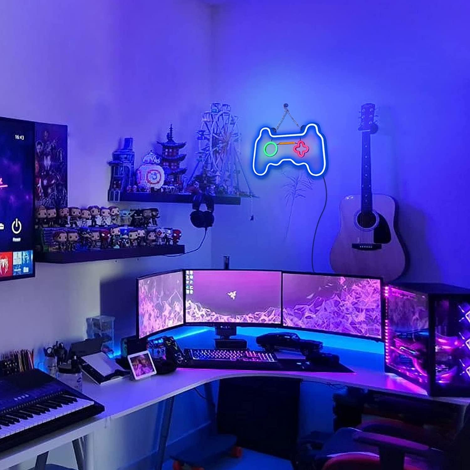 Joylit Teen Gaming Light – Family Friendly Neon Sign for Playroom and Dorm Room, USB Powered Cool Gift