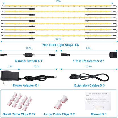 JUSJUBR Flexible Cabinet LED Strips for Minimalist Kitchens, Tool-Free Adhesive Mount with Hidden Wiring