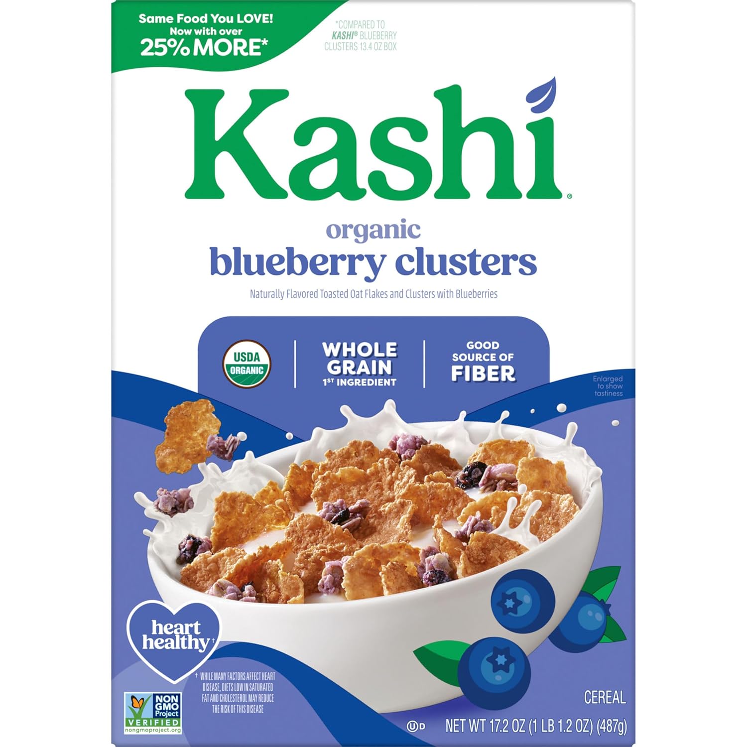 Kashi Blueberry Granola Cereal – One Box for Kids and Adults, No Artificial Colors or Sweet Tooth Regrets