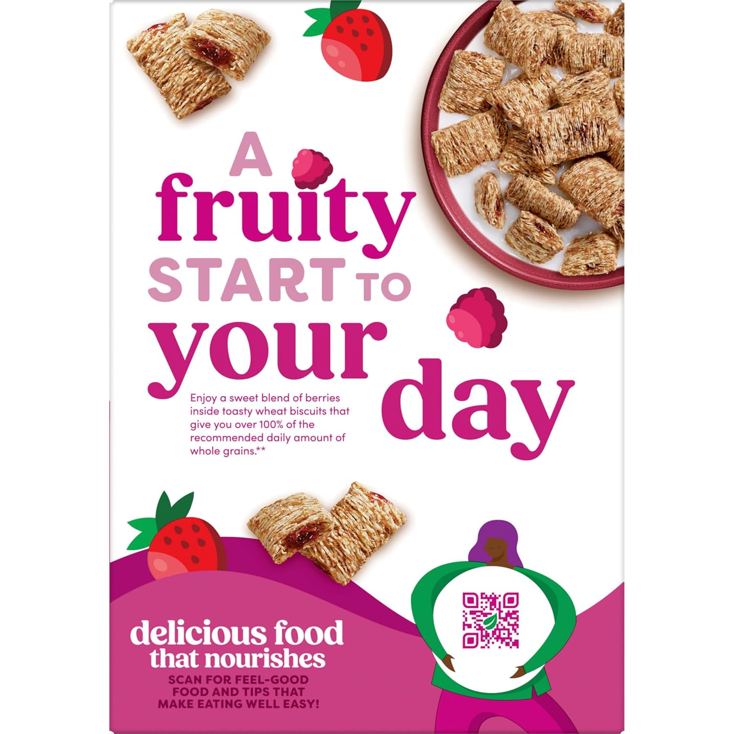 Kashi Cereal Berry Fruitful – Wholesome After-School Snack for Picky Eaters, Whole Grain 17.2oz