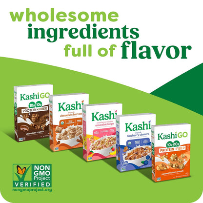 Kashi Organic Honey Toasted Cereal – Clean Ingredient Breakfast for Mindful Eating Routines, 13.6oz
