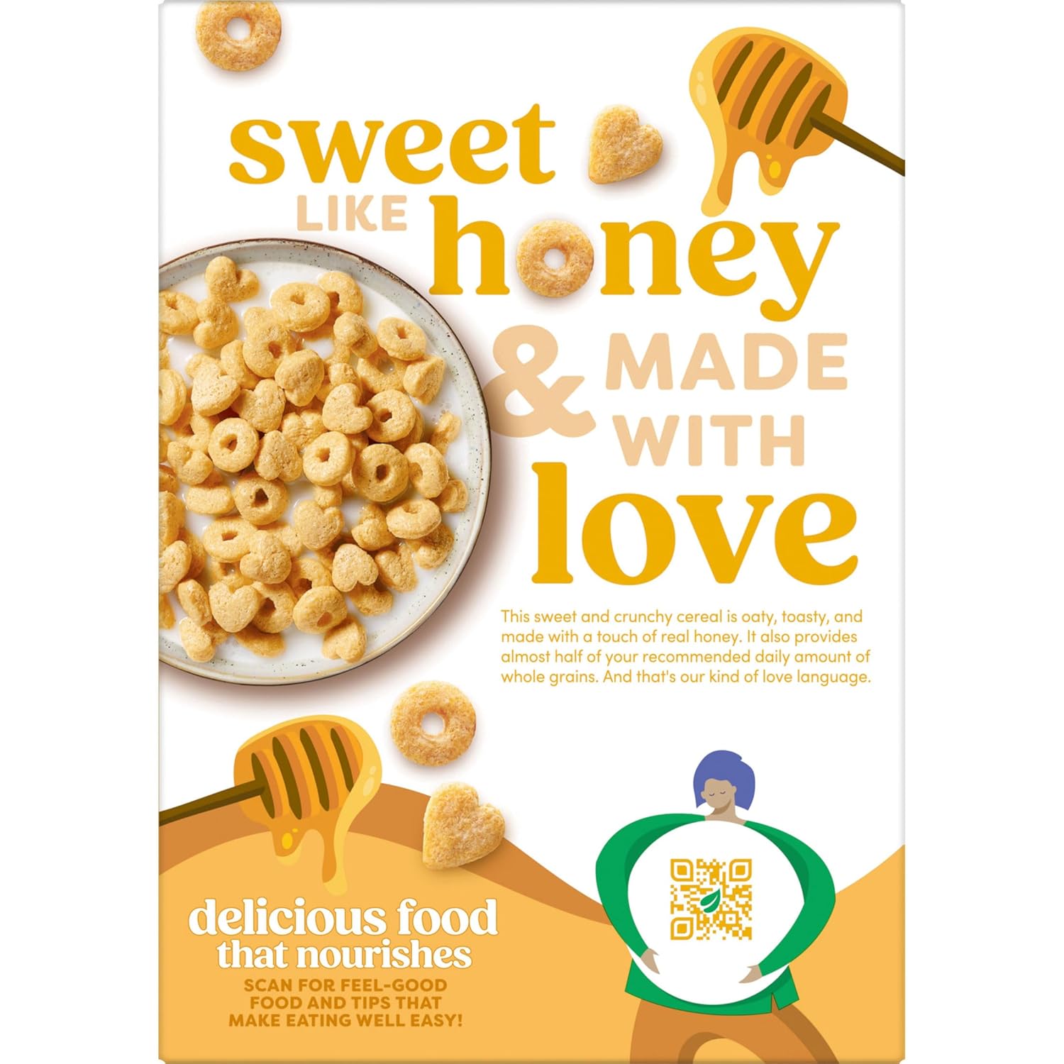 Kashi Organic Honey Toasted Cereal – Clean Ingredient Breakfast for Mindful Eating Routines, 13.6oz