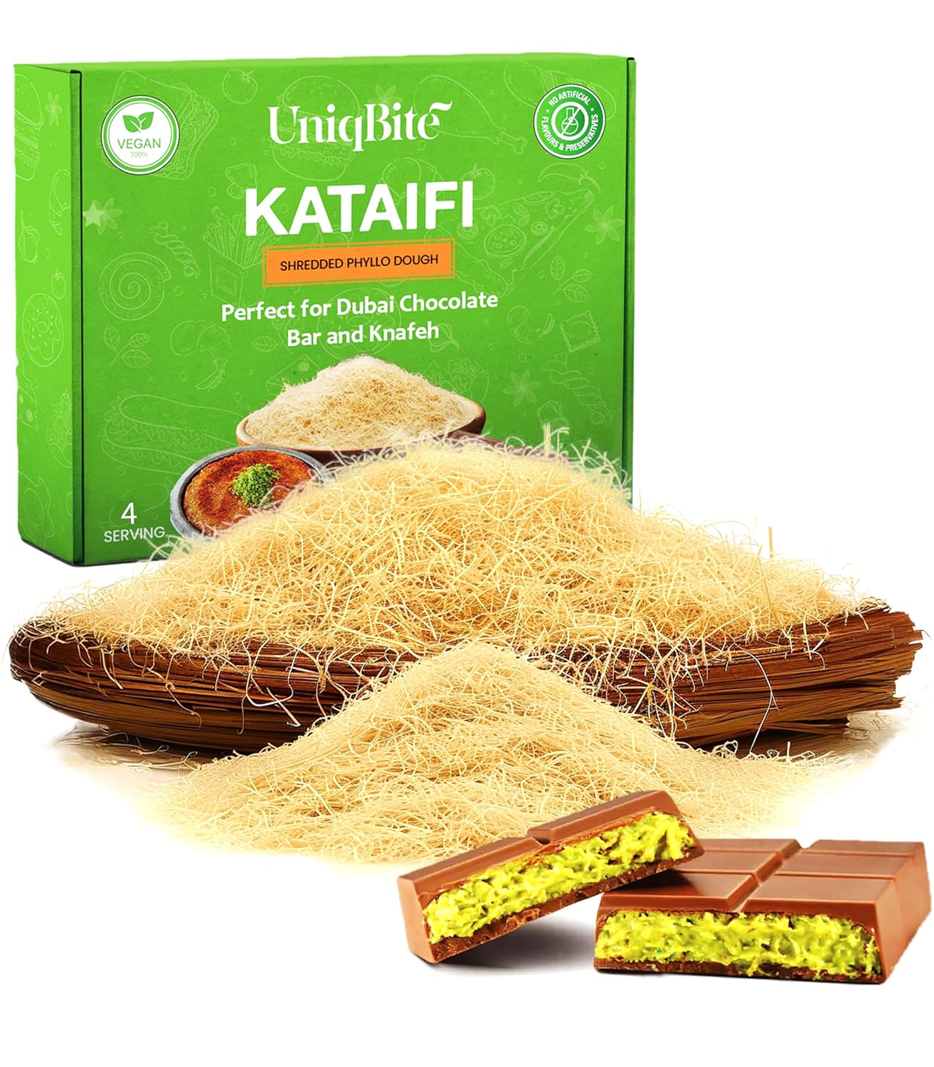 Kataifi Turkish Fillo Strands – Creative Birthday Gift for Bakers Obsessed with the Viral Dubai Chocolate Bar Trend