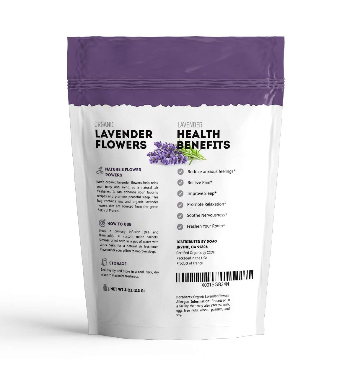 Kate Naturals French Lavender Buds – Natural Air Freshener for a Calming, Aesthetic Home Atmosphere